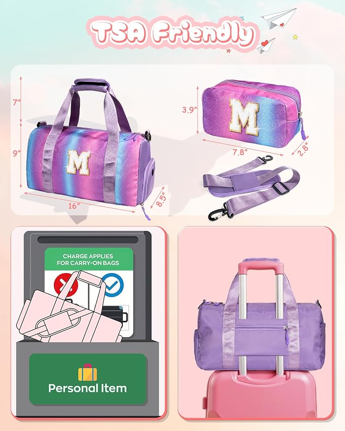 Girls Trip Gifts for Kids-Girl Gym Bag - Image 3
