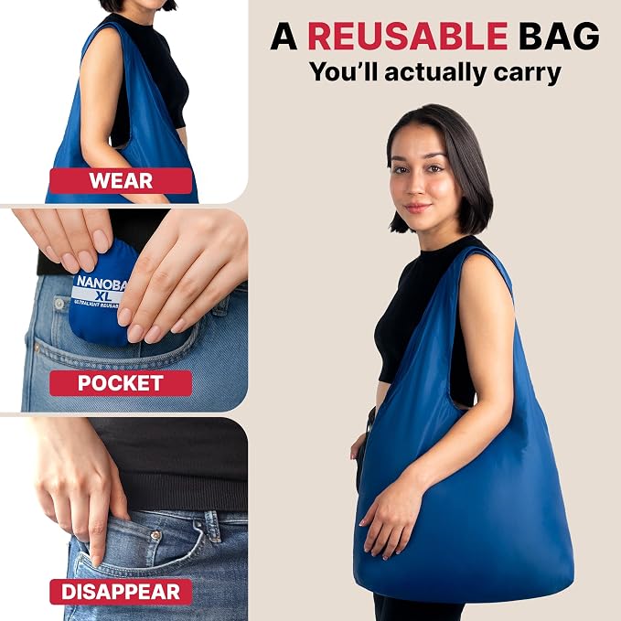 Nanobag Ultra-Lightweight Heavy Duty Foldable Tote - Image 3