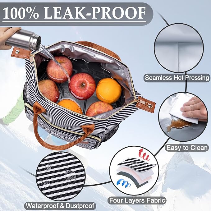 TuErCao Lunch Bag Women Insulated Lunch Box - Image 3