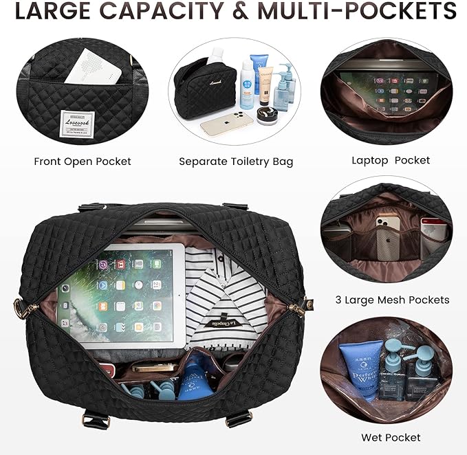 LOVEVOOK Travel Duffle Bag, Weekender Bags - Image 3