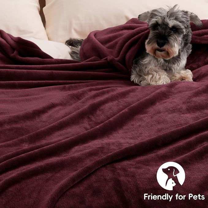PHF Ultra Soft Fleece Blanket Twin Size, No Shed No Pilling Luxury Plush Cozy - Image 5