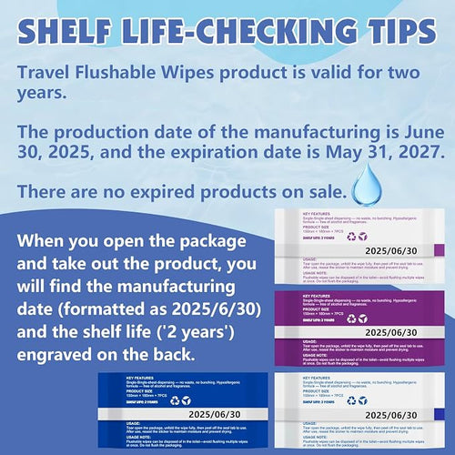 12 PackTravel Flushable Wipes - Image 2