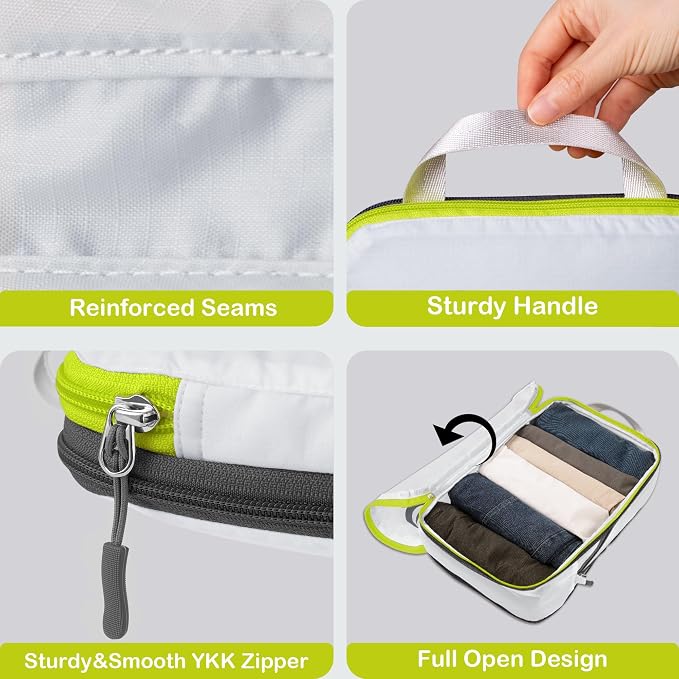 Cipway Compression Packing Cubes, Lightweight Travel Luggage Organizers - Image 5