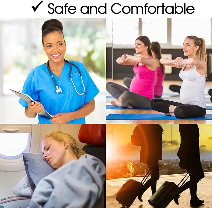 Cotton Compression Socks for Women & Men. 15-20 mmHg Support Knee-High Navy - Image 6