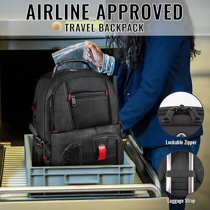 YOREPEK Travel Backpack, Extra Large 50L Laptop Backpacks - Image 5