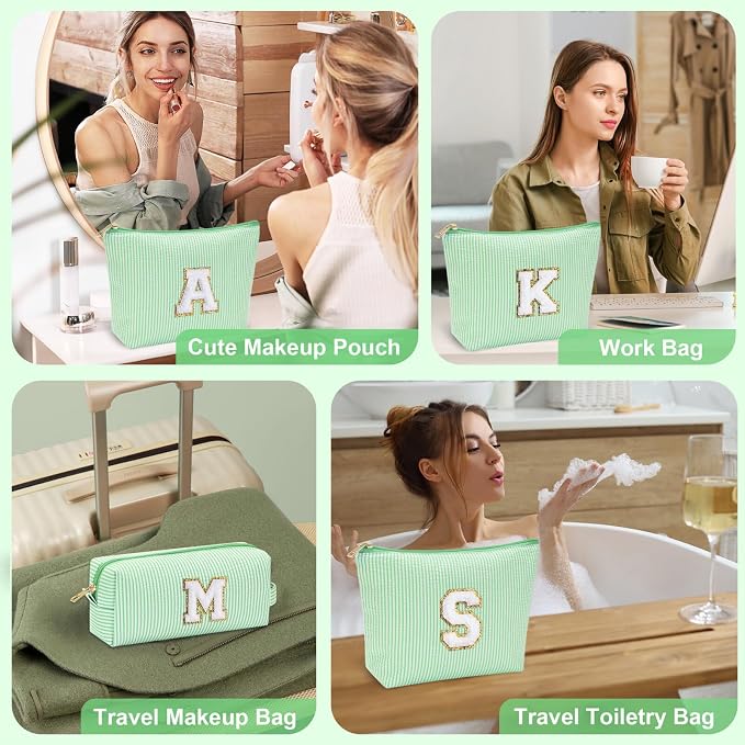YOOLIFE Initial Makeup Bag for Women - Image 6