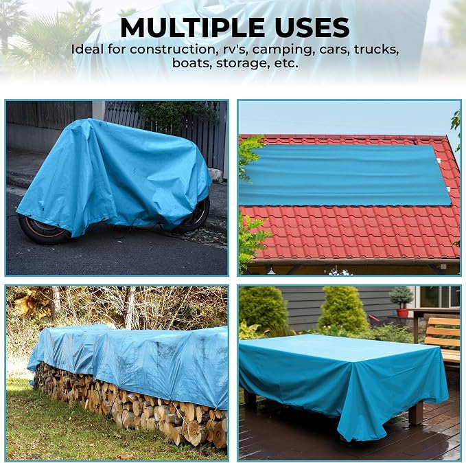 Tarps Heavy Duty Waterproof 20x30-12 mil Thick Camping Tent - Image 8