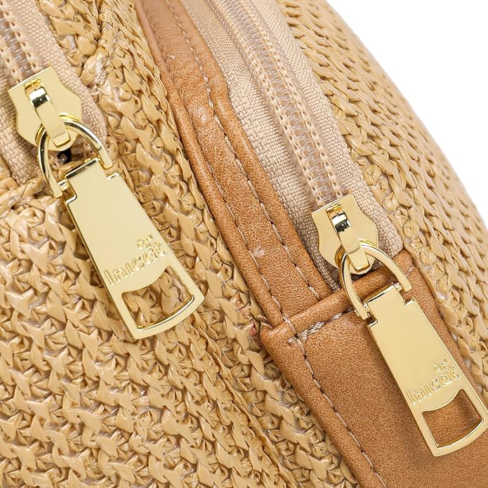 Haytijoe Summer Straw Purse Small Sling Bag RFID Blocking Crossbody Bags - Image 6