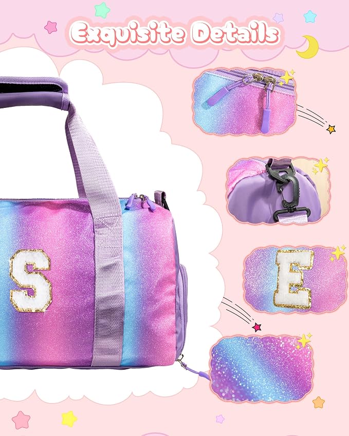 Gifts for 4 5 6 7 8 9 10 11 Year Old Girls-Girl Gym Bag - Image 4