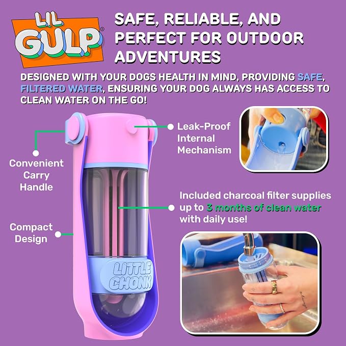 Lil Gulp Dog Water Bottle | Advanced Carbon Filtration - Image 5