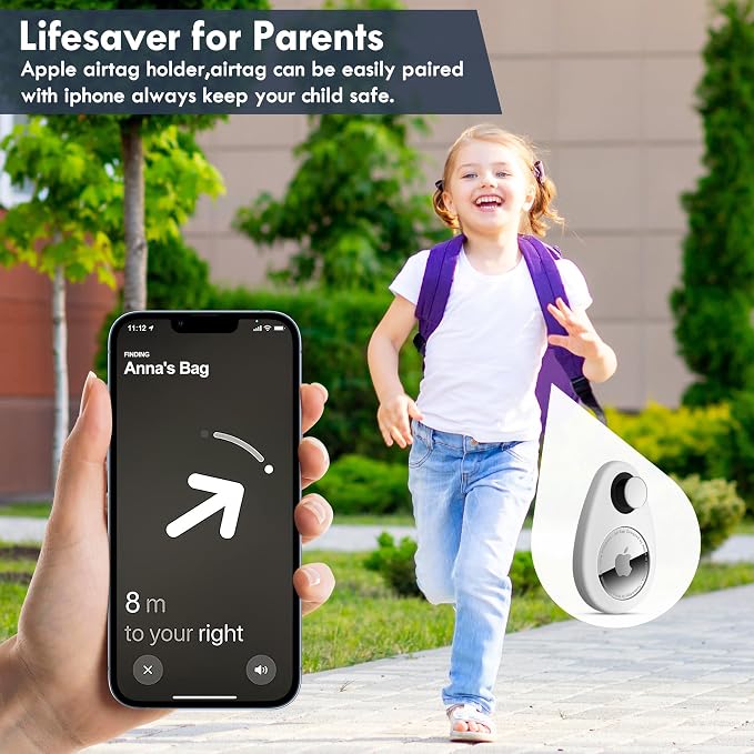for Airtag Holder for Kids Hidden 2 Pack GPS Tracker Case, Anti-Removal - Image 6