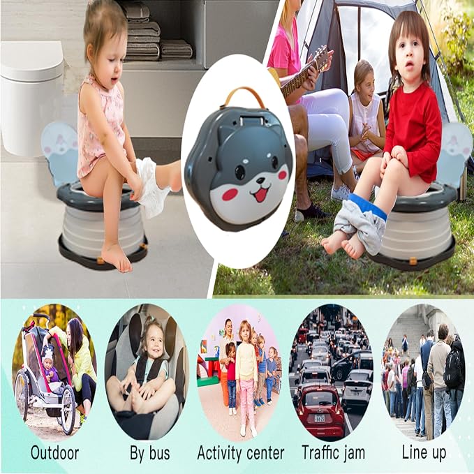 SunnySmile Toddler Travel Potty, Kids Portable Potty, Applicable to Travel - Image 3