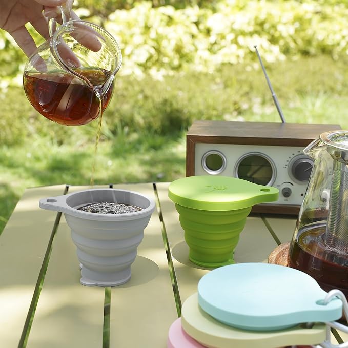 IYYI Collapsible Cup for Traveling, Silicone Foldable Cup, Camping Mug - Image 2
