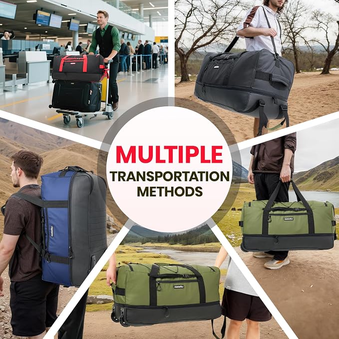 Fanwoli 30'' Rolling Duffel Bag - Image 7