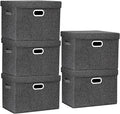 TYEERS Large Storage Bins with Lids, Collapsible, Fabric Storage Boxes by StorageOrganization