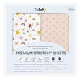 TotAha Mini Crib Sheets Boho Rainbow, Hypoallergenic Pack N Play Mattress Sheets by TotAha%7CUnitedStates