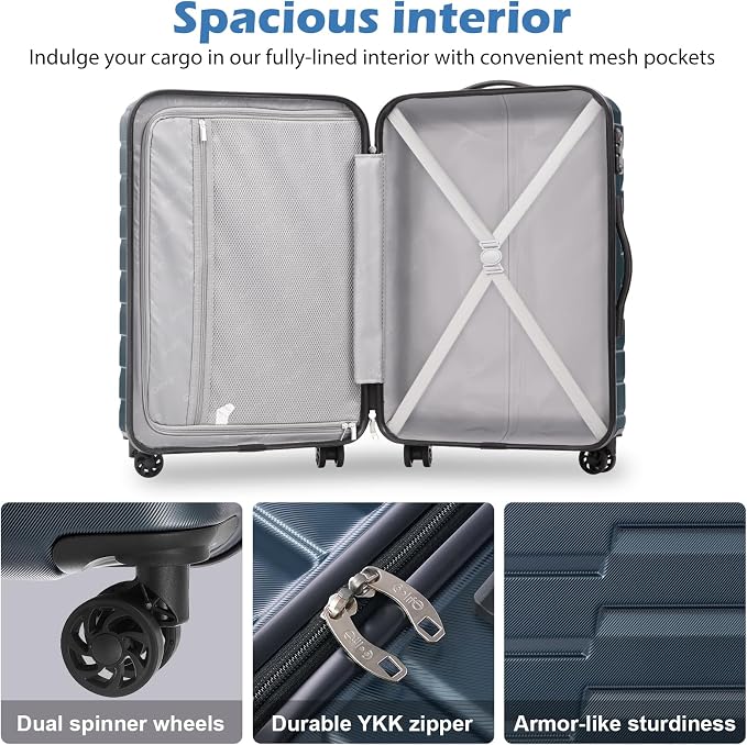 Coolife Medium Checked Luggage - Image 5