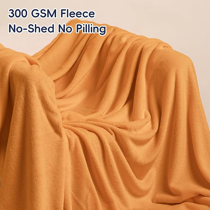 PHF Ultra Soft Fleece Blanket Twin Size, No Shed No Pilling Luxury Plush Cozy - Image 3