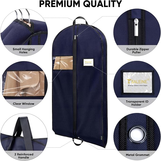 BALEINE 5PK Heavy Duty Garment Bag - Image 5