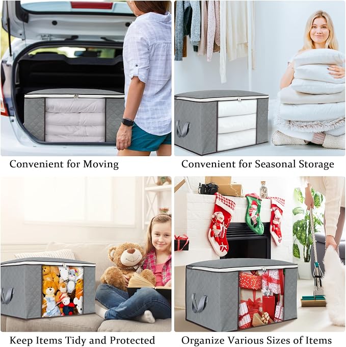 combocube 6 Pack Closet Organizers and Storage Containers, Clothes Storage Bins - Image 7