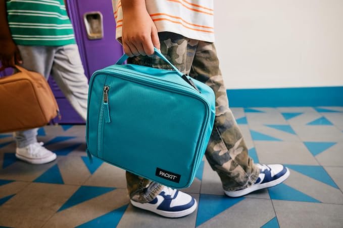 PackIt Freezable Classic Lunch Box, Checked Out, Built - Image 6