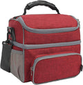 FlowFly Double Layer Cooler Insulated Lunch Bag Adult Lunch Box Large Tote Bag by FlowFly