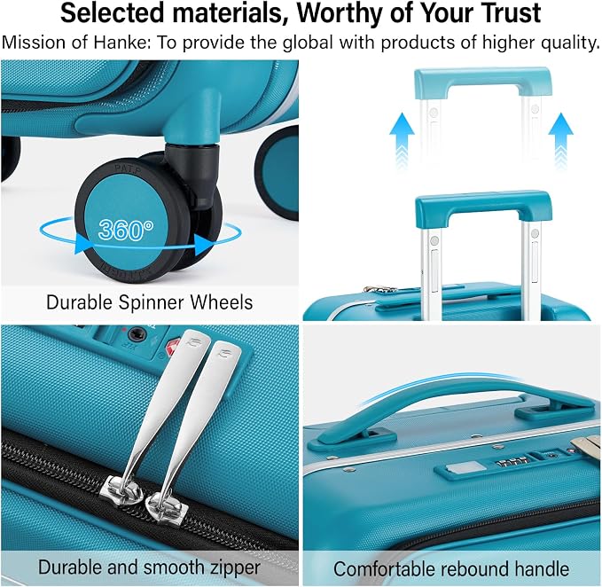Hanke 20 Inch Carry On Luggage - Image 9
