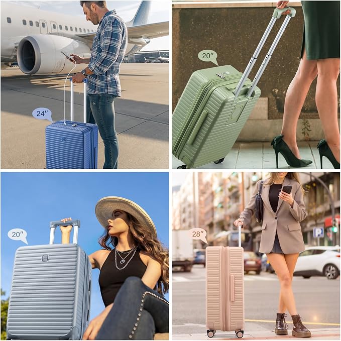 Hard Shell Suitcases 24 Inch Check in Luggage - Image 9