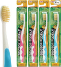 MOUTHWATCHERS Soft Childrens Flossing Manual Toothbrush, Value Pack of 4 by Mouthwatchers