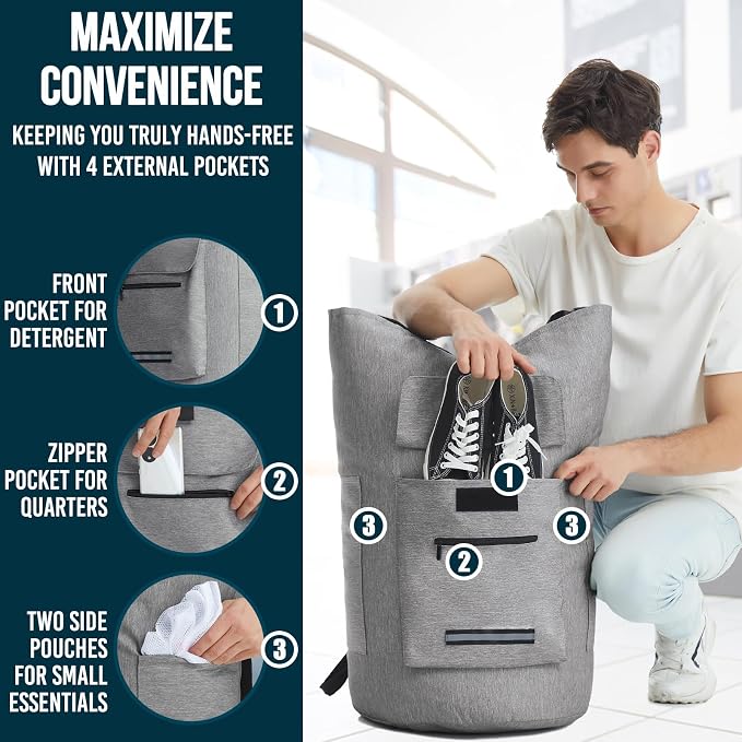 Laundry Bag Extra Large 115L，Laundry Backpack - Image 5