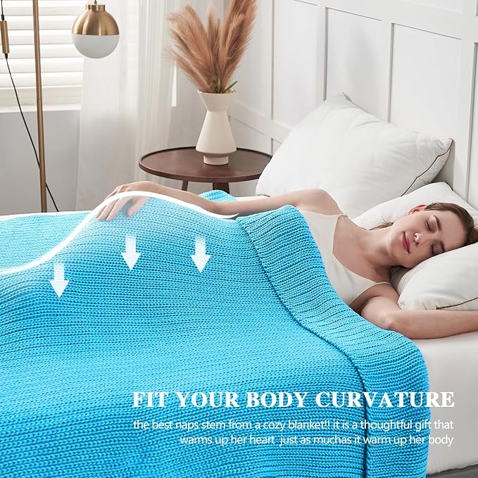 L'AGRATY Knitted Weighted Blanket - Image 5