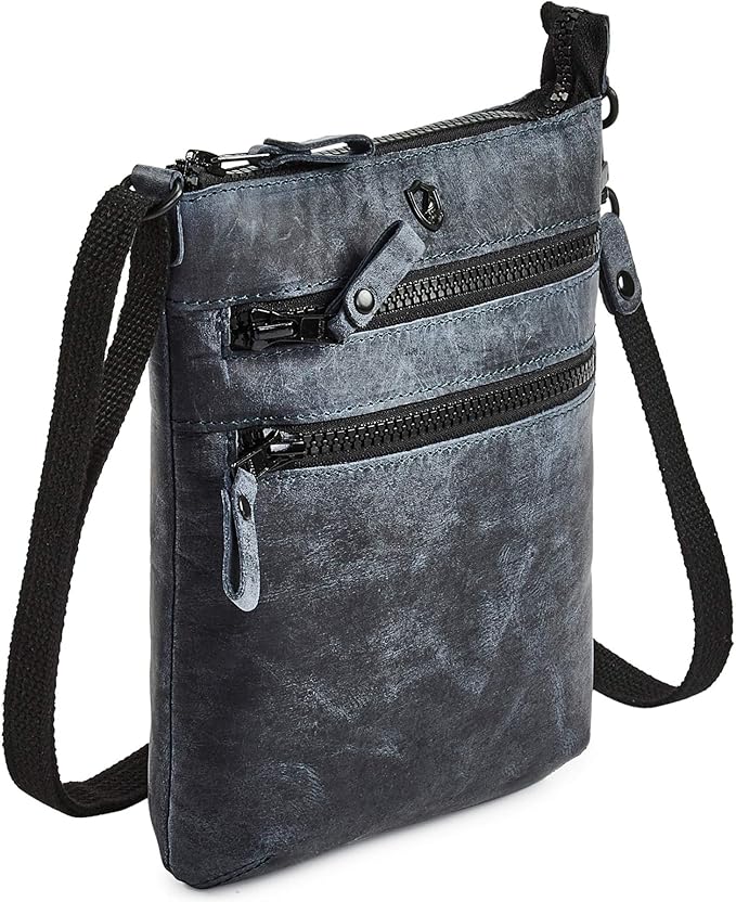 Crossbody Sling Bag for Women Small Real Leather Purse Vintage Travel Crossover by Cochoa
