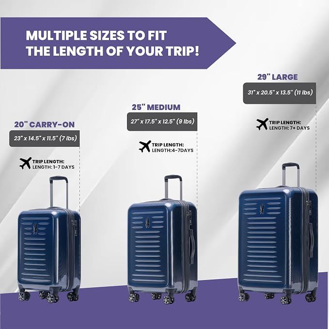 Spyder Rails 20 Inch Expandable Hardside Upright Suitcase - Image 2