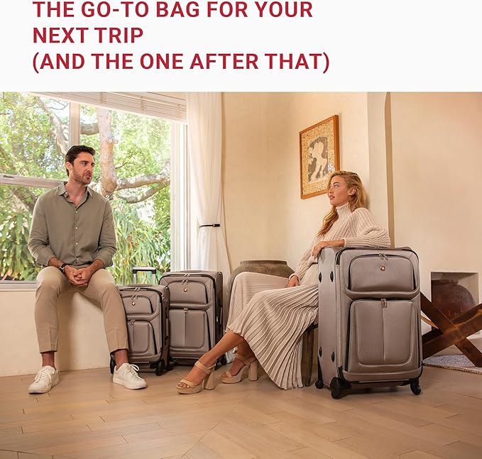 SwissGear Sion Softside Expandable Luggage, 3-Piece Set - Image 3