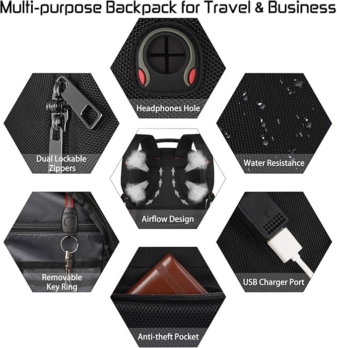 Mogplof 18.4 Laptop Backpack Men Women, 55L Extra Large Laptops Backpack - Image 6