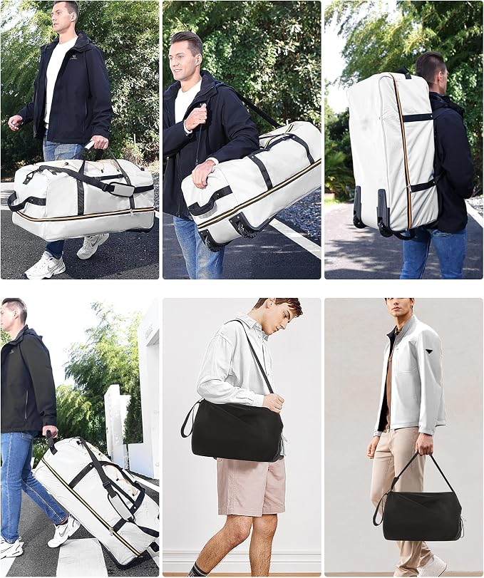 CONTAIL 32”110L Expandable 140L Rolling Duffle Bag - Image 10