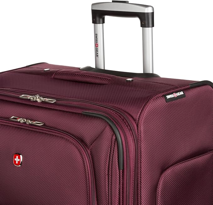 SwissGear Sion Softside Expandable Luggage – Large Checked Suitcase - Image 8