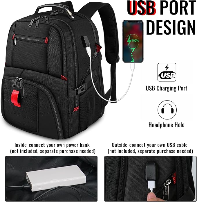 YOREPEK Travel Backpack, Extra Large 50L Laptop Backpacks - Image 3