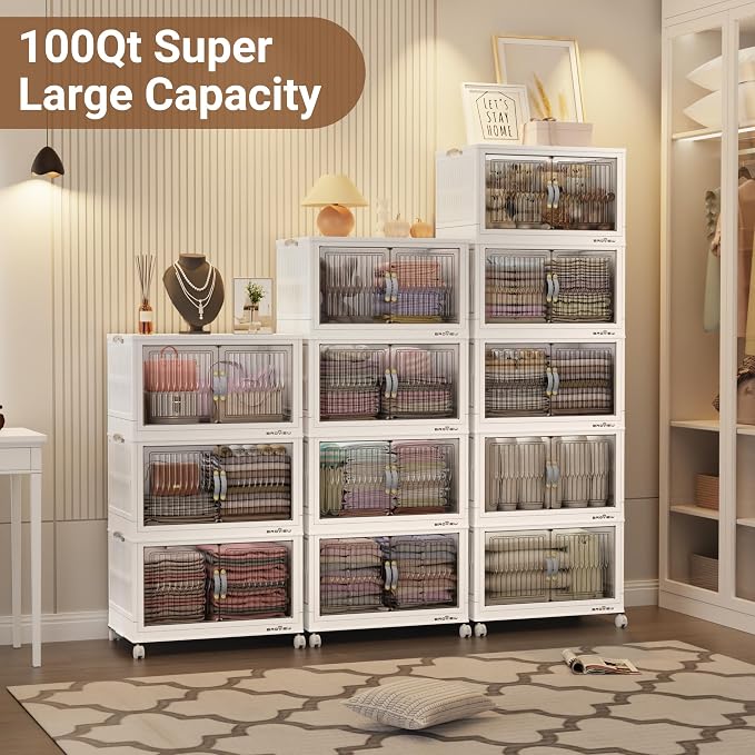 BROVIEW 300Qt Stackable Storage Bins - Image 6