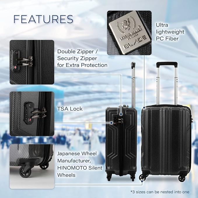 LEGEND WALKER BLADE-Ultralight PC Fiber Luggage 30-inch, 5604-70-WHCB - Image 4
