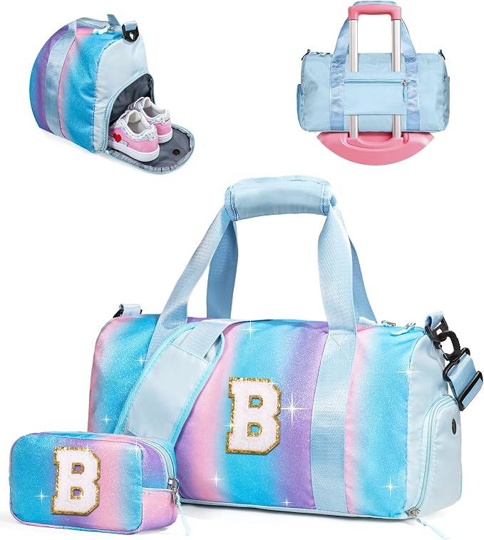 Birthday Gifts for 3 4 5 6 7 8 9 10 11 12 Year Old Girls-Girl Gym Bag by Vogewood