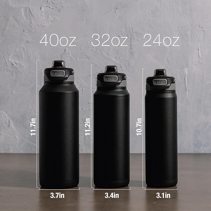 ZULU Powerfill Pro 24oz Stainless Steel Water Bottle - Image 6