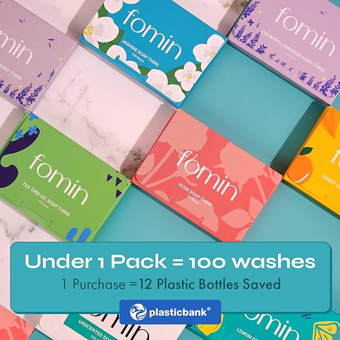 FOMIN - Paper Soap Sheets for Hand Washing - Tea Tree Portable Travel Soap - Image 6