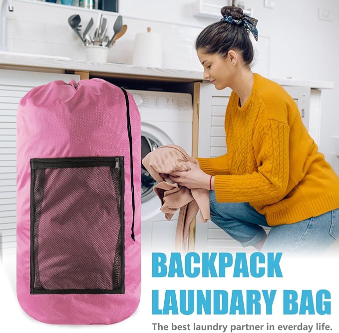 Laundry Bag Backpack, Extra Large Travel Laundry Bag - Image 3