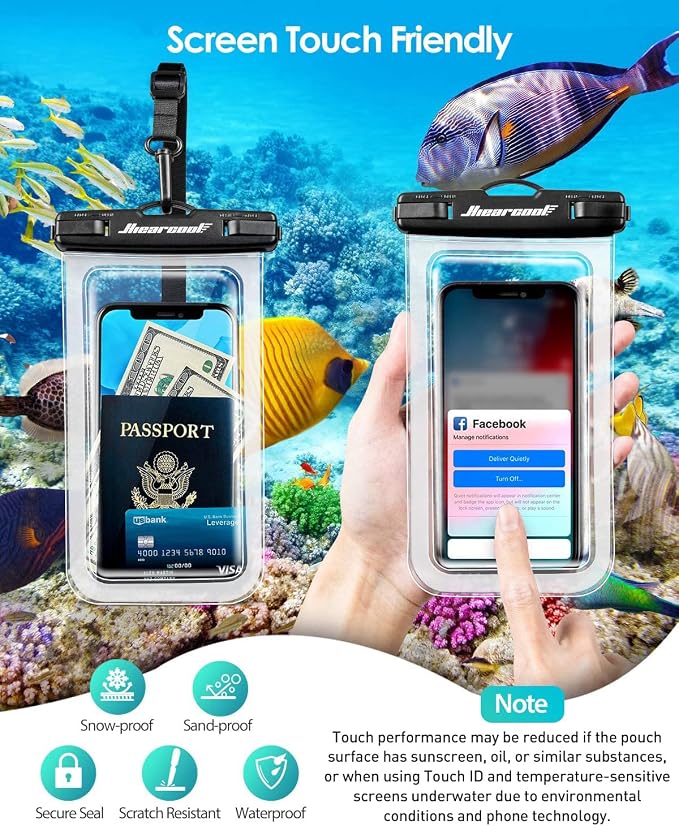 Hiearcool Waterproof Phone Pouch, Water Proof Phone Case - Image 5