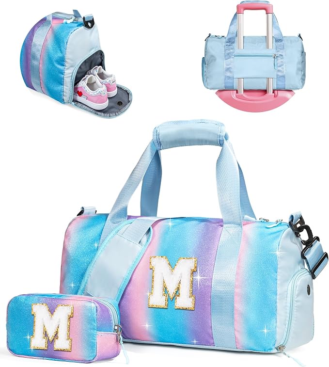 Gifts for 3 4 5 6 7 8 9 10 Year Old Girls-Girl Gym Bag by Vogewood