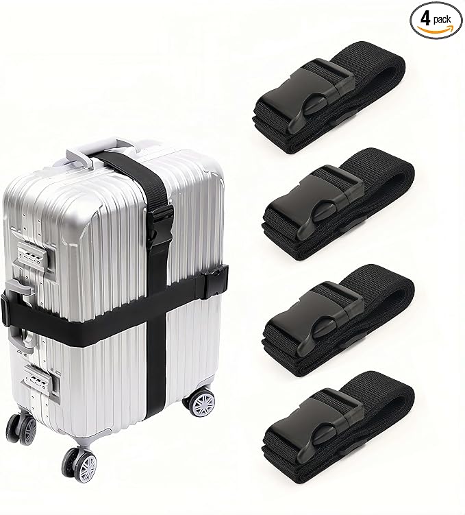 Adjustable Heavy-Duty Luggage Straps by Unknown