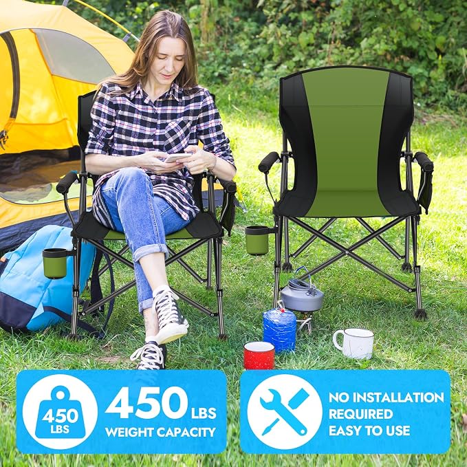 Oversized Folding Camping Chair - Image 4
