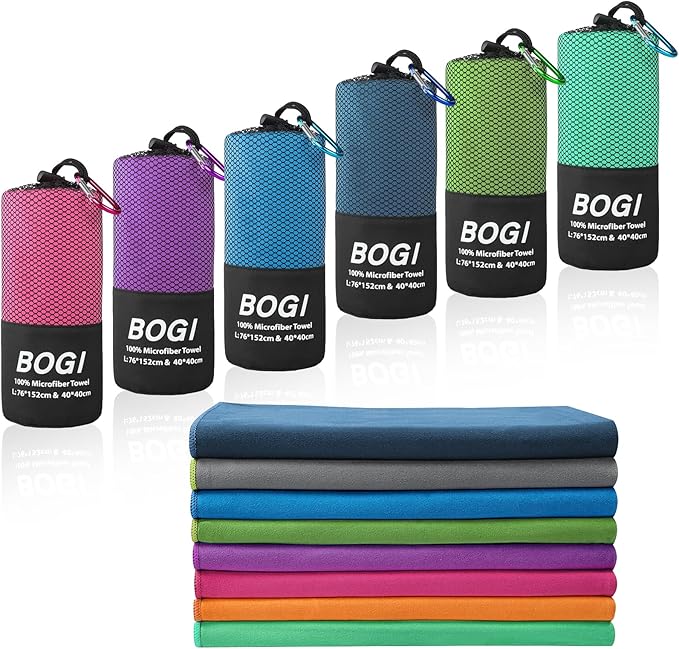 BOGI Microfiber Travel Sports Towel-Quick Dry Towel, Soft Lightweight by BOGI