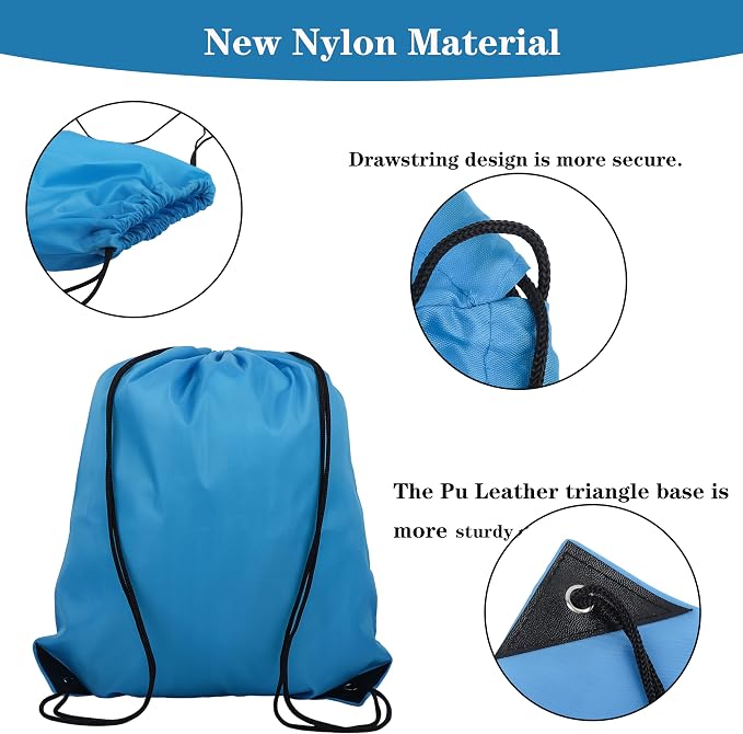 120 Pieces Drawstring Backpack Bags Sports Sackpack Bulk Cinch Gym Bag - Image 3
